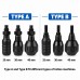 Adjustable Cartridge Tattoo Grips Black - Multi Models